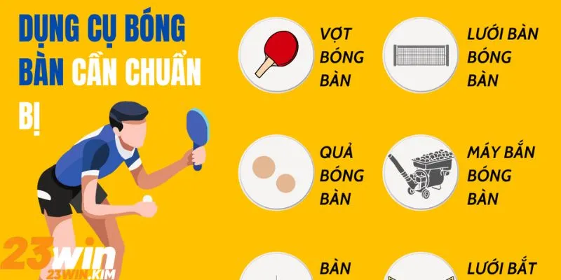 Giới thiệu bộ dụng cụ chơi bóng bàn